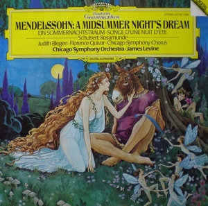 Mendelssohn/Schubert-A Midsummer Night`s Dream/Rosamunde-Levine 중고 수입 오리지널 아날로그 LP