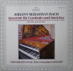 Bach- Harpsichord Concertos - Trevor Pinnock 중고 수입 오리지널 아날로그 LP