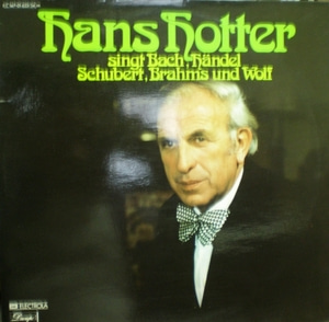 Bach/Handel/Schubert/Brahms/Wolf - Hans Hotter 2LP 중고 수입 오리지널 아날로그 LP