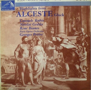 Gluck-Alceste Highlights-Rubio/Gedda/Bianco/Pretre 중고 수입 오리지널 아날로그 LP
