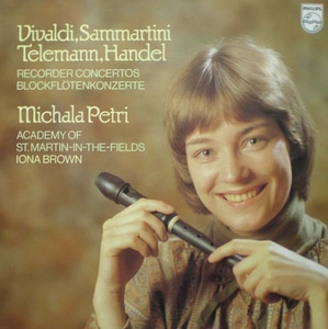 Vivaldi/Sammartini/Telemann/Handel- Recorder Concertos- Petri/Brown 중고 수입 오리지널 아날로그 LP