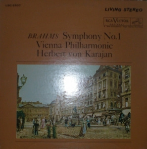 Brahms - Symphony No.1 - Herbert von Karajan 중고 수입 오리지널 아날로그 LP