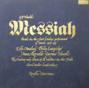 Handel- Messiah 전곡- Marriner 3LP Box 중고 수입 오리지널 아날로그 LP