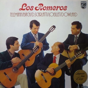 Telemann/Bach/Dowland 외-Concerto in D 외-Los Romeros 중고 수입 오리지널 아날로그 LP