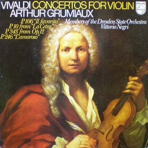 Vivaldi- Violin Concertos- Grumiaux/Negri 중고 수입 오리지널 아날로그 LP