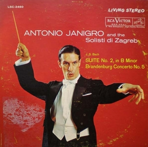 Bach-Suite No.2/ Brandenburg concerto No.5-Janigro 중고 수입 오리지널 아날로그 LP
