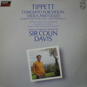 Tippett-Triple Concerto- Pauk/Imai/Kirshbaum/Davis 중고 수입 오리지널 아날로그 LP
