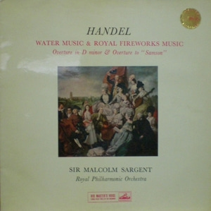 Handel - Royal Fireworks Music 外 - Malcolm Sargent 중고 수입 오리지널 아날로그 LP