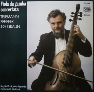Viola da Gamba Concertata -Telemann-Suite - Siegfried Pank 중고 수입 오리지널 아날로그 LP