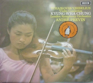 Tchaikovsky/Sibelius-Violin Concerto-Kyung-Wha Chung/Previn 중고 수입 오리지널 아날로그 LP