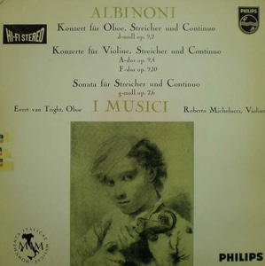 Albinoni-Oboe Concerto 외-I Musici/Tright/Michelucci 중고 수입 오리지널 아날로그 LP
