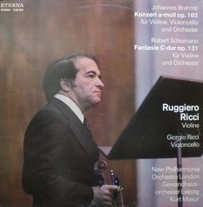 Brahms/Schumann-Double Concerto/Fantasia-Ricci 중고 수입 오리지널 아날로그 LP