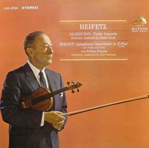 Glazounov/Mozart- Violin Concerto/Symphonie Concertante- Heifetz