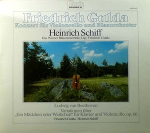 Beethoven- 12 Variations for Cello &amp; piano 外- Heinrich Schiff/Friedrich Gulda 중고 수입 오리지널 아날로그 LP