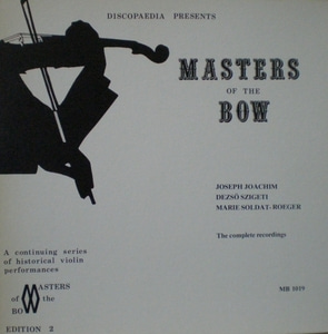 Josef Joachim 外 - Masters of The Bow 중고 수입 오리지널 아날로그 LP