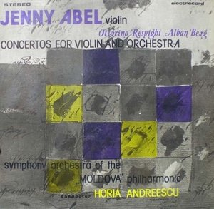 Respighi/Berg- Violin Concertos - Jenny Abel 중고 수입 오리지널 아날로그 LP