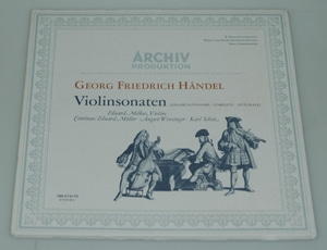 Handel - Violin Sonata - Eduard Melkus 2LP