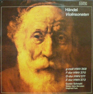Handel - Violin Sonatas - Gustav Schmahl 중고 수입 오리지널 아날로그 LP