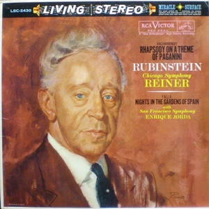 Rachmaninoff/Falla-Rhapsody in a theme of Paganini 외 -Rubinstein 중고 수입 오리지널 아날로그 LP