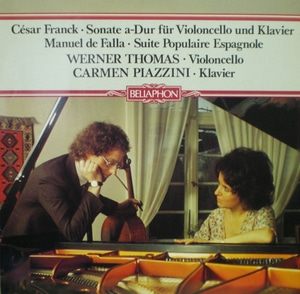 Franck - Cello Sonata 外 - Werner Thomas 중고 수입 오리지널 아날로그 LP