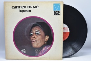 Carmen Mcrae[카르멘 맥레이]‎-In Person 중고 수입 오리지널 아날로그 LP