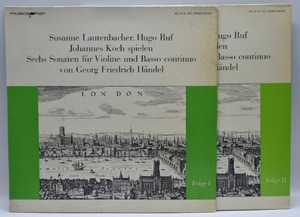 Handel - 6 Sonatas for Violin &amp; Basso Continuo - Susanne Lautenbacher (2LP)