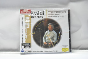 Vivaldi[비발디] ㅡ Flute Concerto  [플룻 협주곡] 외 - Herbert von Karajan 수입 미개봉  클래식 CD