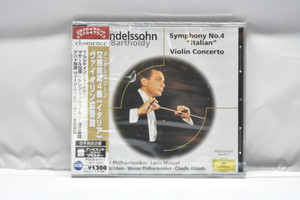 Mendelssohn[멘델스존] ㅡ 교향곡 No.4 외 - Lorin Maazel 수입 미개봉 클래식 CD