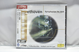 Beethoven[베토벤] ㅡ 교향곡 No.5 &amp; No.6 - Herbert von Karajan 수입 미개봉 클래식 CD