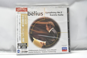 Sibelius[시벨리우스] ㅡ 교향곡 No.2 외 - Lorin  Maazel  수입 미개봉 클래식 CD