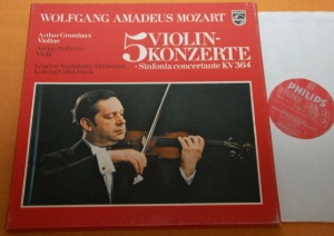 Mozart -  Violin Concertos - Arthur Grumiaux 3LP
