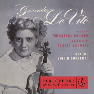 브람스 : 바이올린 협주곡 [180g LP] Ginconda De Vito (Violin), Philharmonia Orchestra &amp; Rudolf Schwarz (Conductor) (2021 Remastered)
