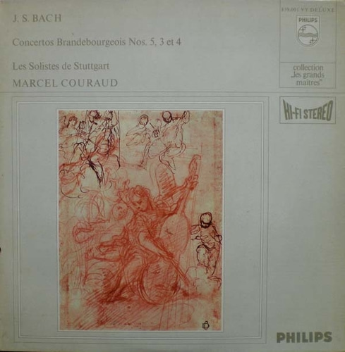 Bach- Brandebourgeois No.3,4,5- Marcel Couraud 중고 수입 오리지널 아날로그 LP