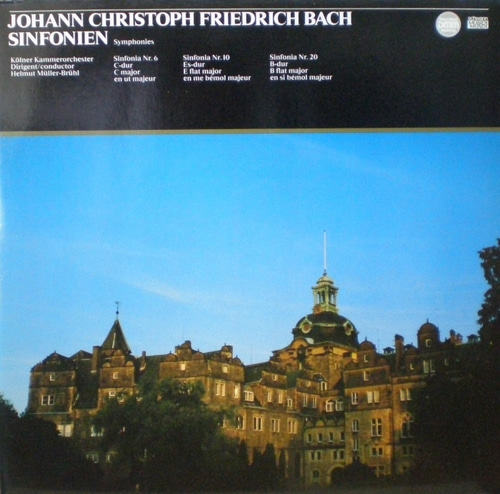 J.C.F. Bach - Symphony No.6, 10 &amp; 20 - Helmut Muller-Bruhl 중고 수입 오리지널 아날로그 LP