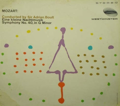 Mozart - Eine Kleine Nachtmusik/Symphony No.40 - Adrian Boult 중고 수입 오리지널 아날로그 LP