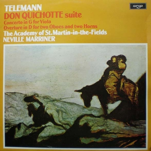 Telemann- Viola Concerto/Don Quichotte Suite 외-Marriner/Shingles 중고 수입 오리지널 아날로그 LP