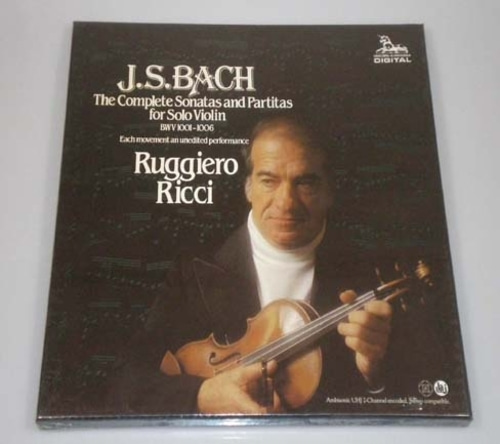 Bach -The Complete Sonatas and Partitas for Solo Violin - Ruggiero Ricci 오리지널 미개봉