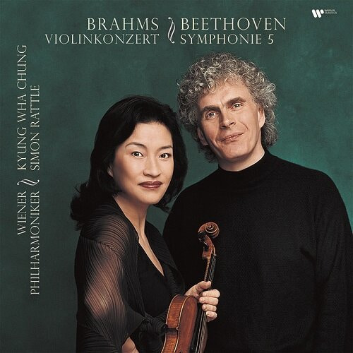 [정경화, 래틀] 베토벤 : 교향곡 5번 / 브람스 : 바이올린 협주곡 (Beethoven: Sympony No.5 &amp; Brahms: Violin Concerto) [180g 2LP]