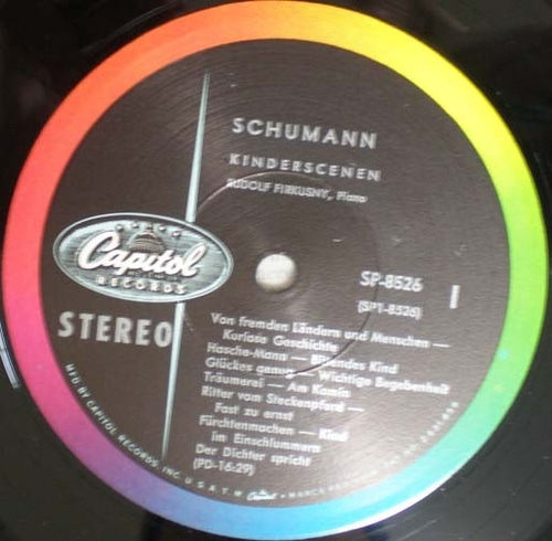 Schumann/Chopin-Kindersecnen 외-Rudolf Firkusny 중고 수입 오리지널 아날로그 LP