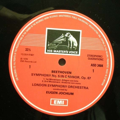 Beethoven-Symphony No.5 - Jochum 중고 수입 오리지널 아날로그 LP