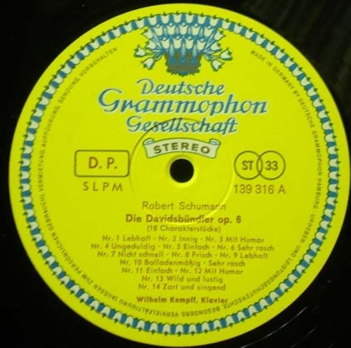 Schumann-18 Characteristic Pieces/Papillons-Kempff 중고 수입 오리지널 아날로그 LP