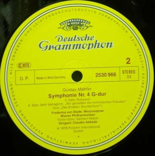 Mahler- Symphony No.4- Abbado 중고 수입 오리지널 아날로그 LP