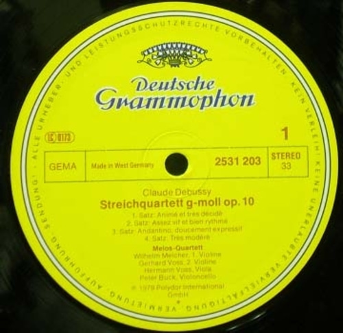 Debussy/Ravel-String Quartets- Melos Quartett 중고 수입 오리지널 아날로그 LP