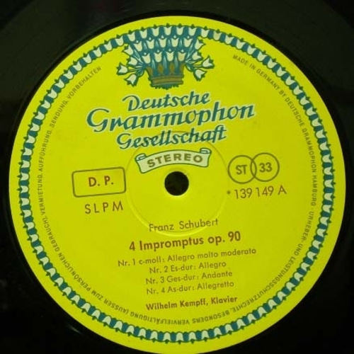 Schubert-4 Impromptus op.90 &amp; op.142-Kempff 중고 수입 오리지널 아날로그 LP