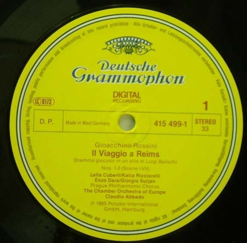 Rossini- Il Viaggio a Reims- Abbado 3LP 중고 수입 오리지널 아날로그 LP