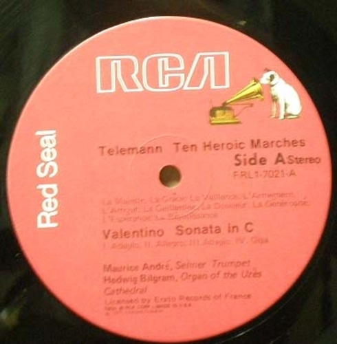 Trumpet &amp; Organ- Teleman-Ten Heroic Marches 외- Andre/Bilgram 중고 수입 오리지널 아날로그 LP