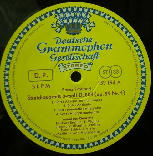 Schubert- String Quartets- Amadeus Quartet 중고 수입 오리지널 아날로그 LP