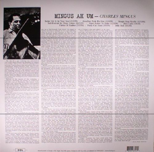 [수입] Charles MINGUS - Mingus Ah Um  픽처 디스크 LP 미개봉 신품