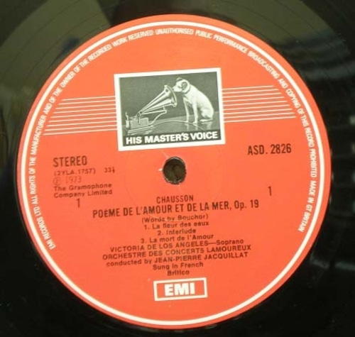 Canteloube/Chausson- Songs of the Auvergne 외- Victoria de los Angeles 중고 수입 오리지널 아날로그 LP