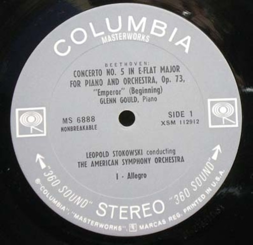 Beethoven- Piano Concerto No.5- Gould/Stokowski 중고 수입 오리지널 아날로그 LP